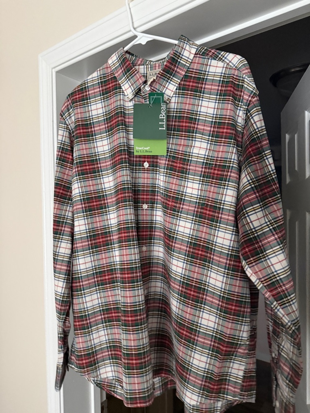 Classic Men's Red Plaid Button-Down Shirt